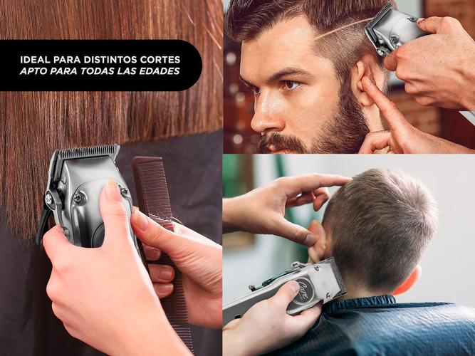 Máquina de Cortar Pelo Gadnic S3000 Acero Inoxidable Uso Profesional Recargable Usado - 4