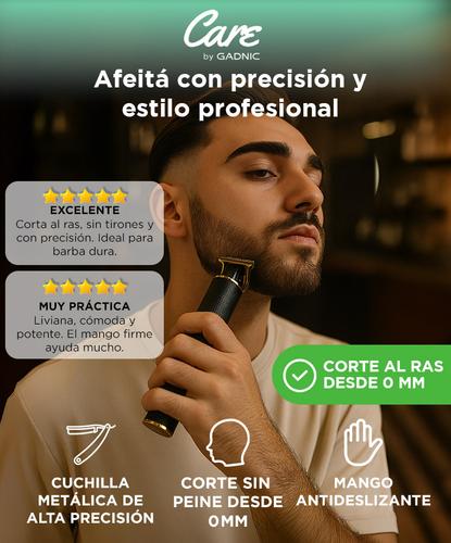 Máquina de Cortar Pelo Gadnic T900 Patillera Uso Profesional Recargable  3 Peines - 1