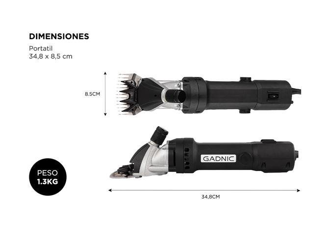 Esquiladora Gadnic S900 Dual Para Animales 500W  Cuchilla Adicional Outlet - 4