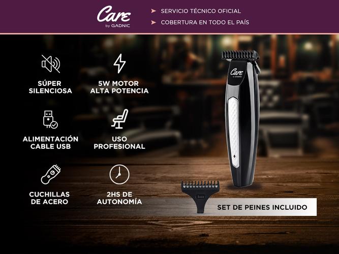 Máquina de Cortar Pelo Gadnic T900 Patillera Uso Profesional  - 1