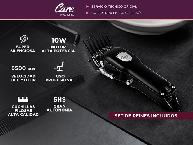 Maquina De Pelo Care By Gadnic CP8000 Profesional 10 Peines  Accesorios  - 1