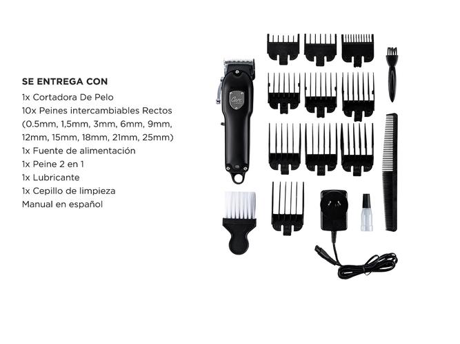 Maquina De Pelo Care By Gadnic CP8000 Profesional 10 Peines  Accesorios  - 6