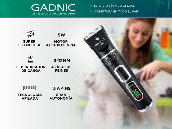 Máquina De Cortar Pelo Para Perros Gadnic S500 Regulable Portátil Y Recargable Usado - 1