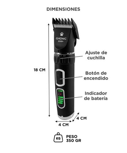 Máquina De Cortar Pelo Para Perros Gadnic S500 Regulable Portátil Y Recargable - 5