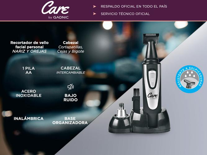 Maquina Corta Pelo Gadnic NT1000 Nariz Oreja Patillera Profesional - 1