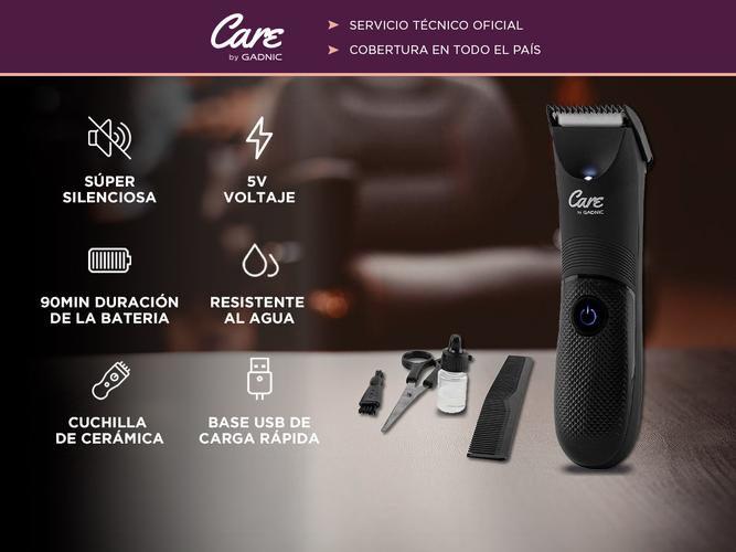 Maquina De Afeitar Gadnic T8000 Base USB De Carga Rápida - 1