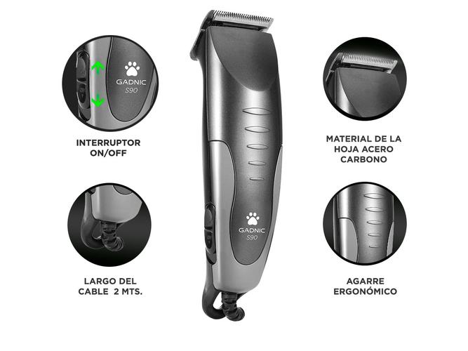 Máquina De Cortar Pelo Para Perros Gadnic S90 Accesorios Usado - 4