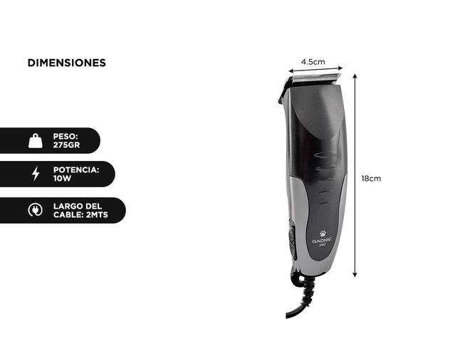 Kit Mascotas Cortadora de Pelo para Perro 220v + Set de Tijeras Caninas - 4