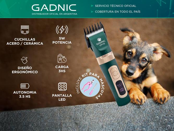 Cortadora de Pelo Canina Gadnic  con pantalla Lcd Usb - 1
