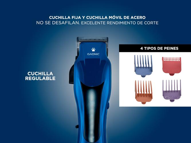 Cortadora de Pelo Canina Gadnic S600 Kit Peintes y Tijera para Perros - 3