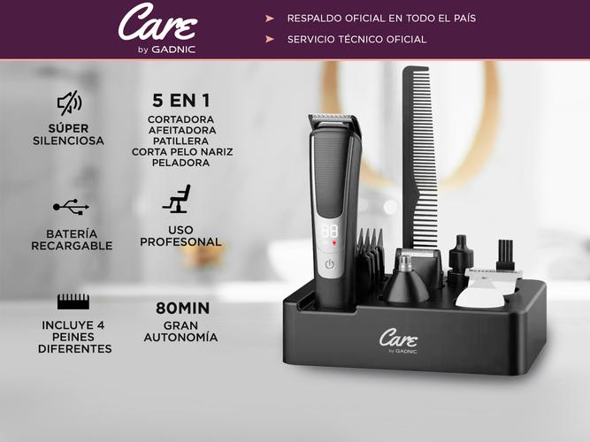 Cortadora de pelo Gadnic Care CP21F22+ negra 220V ergonomica - 1