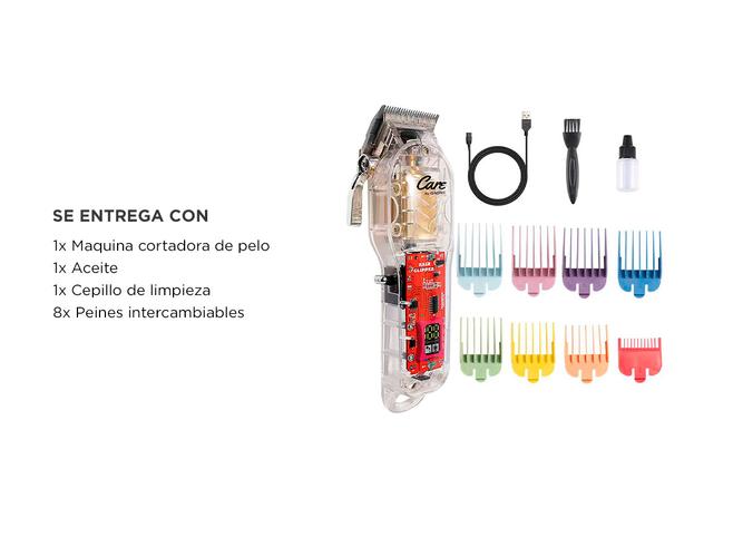 Maquina de Cortar El Pelo Gadnic Profesional Armazón Transparente - 5