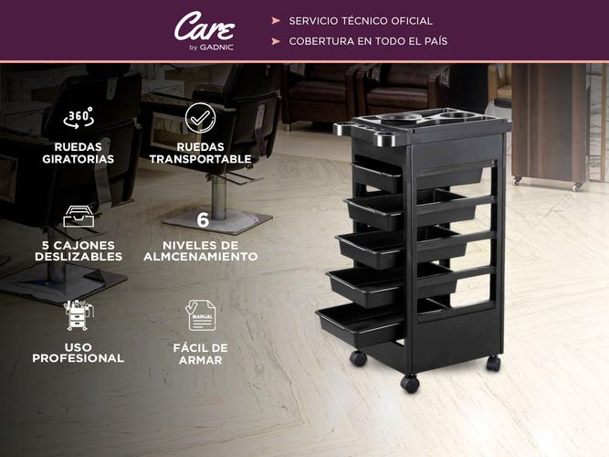 Estante Rodante de Peluquería Gadnic KRG 6 Niveles - 1