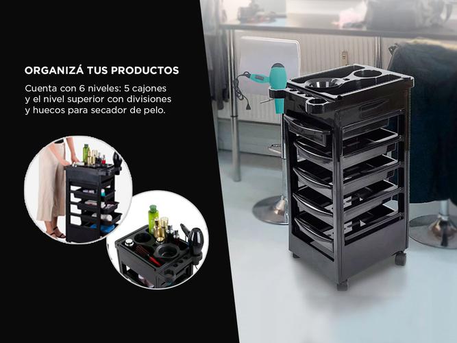 Estante Rodante de Peluquería Gadnic KRG 6 Niveles - 2