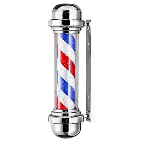 Farol Barbería Gadnic Poste Barber Cilindro Giratorio Con Luz - 0