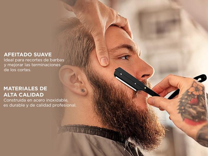 Porta Navaja Gadnic Barbería Peluquería Metal Negro  - 2