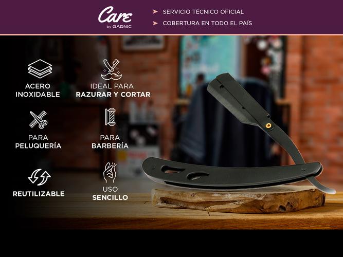 Porta Navaja Gadnic Barbería Peluquería Metal Negro  Outlet - 1