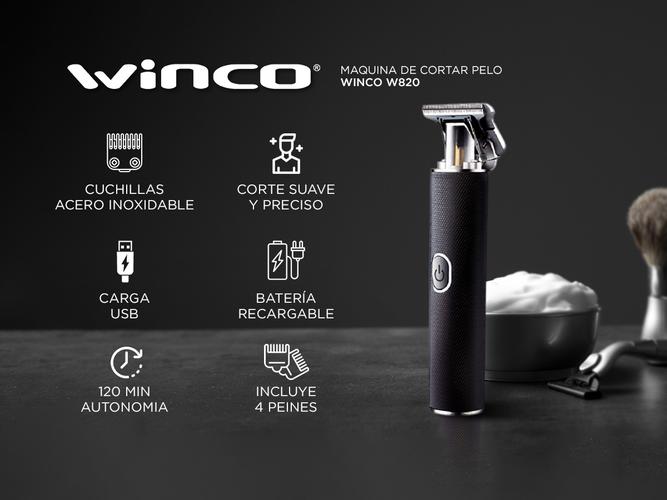 Maquina De Cortar Pelo Winco W820 Inalambrica Barba Patilla  - 1
