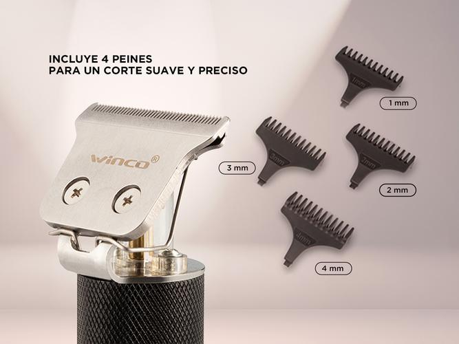 Maquina De Cortar Pelo Winco W820 Inalambrica Barba Patilla  - 2