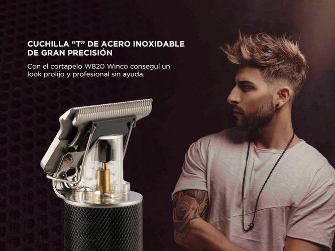 Maquina De Cortar Pelo Winco W820 Inalambrica Barba Patilla  - 4