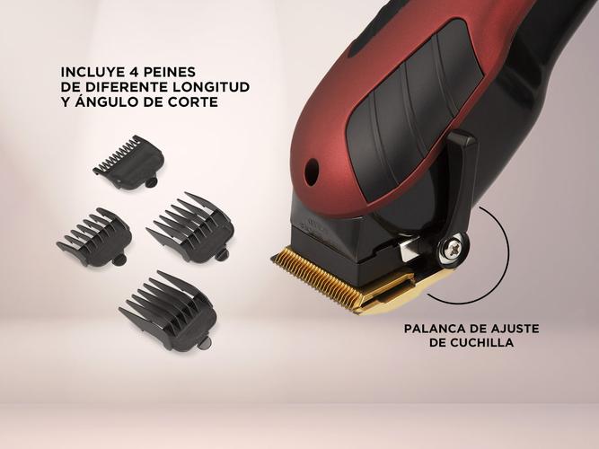 Maquina Cortadora De Pelo Winco W5001 Titanio 4 Peines Profesional - 2