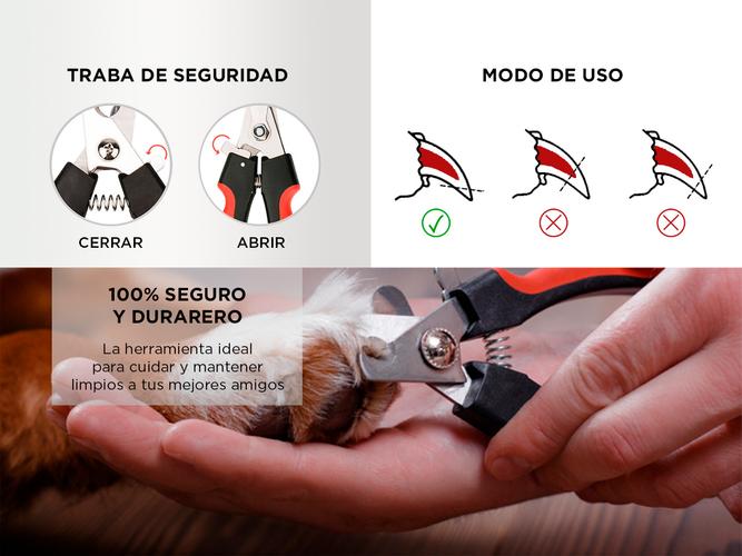 Set Gadnic Alicate Corta Uñas Para Perros + Lima Profesional - 2