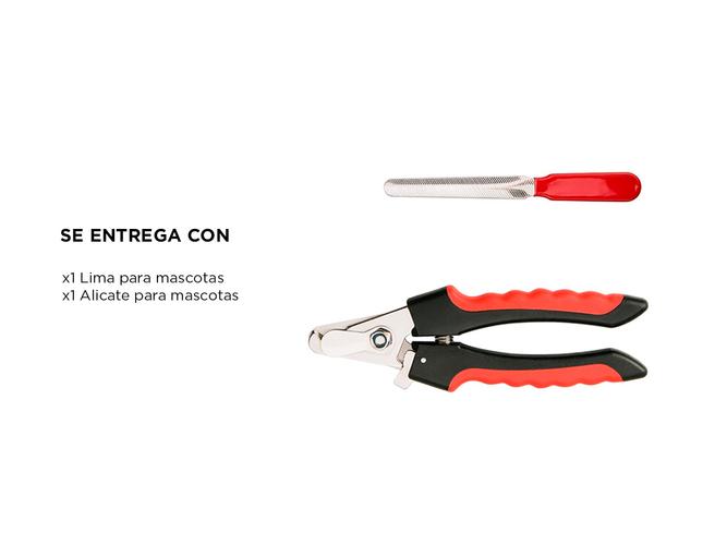 Set Gadnic Alicate Corta Uñas Para Perros + Lima Profesional - 4