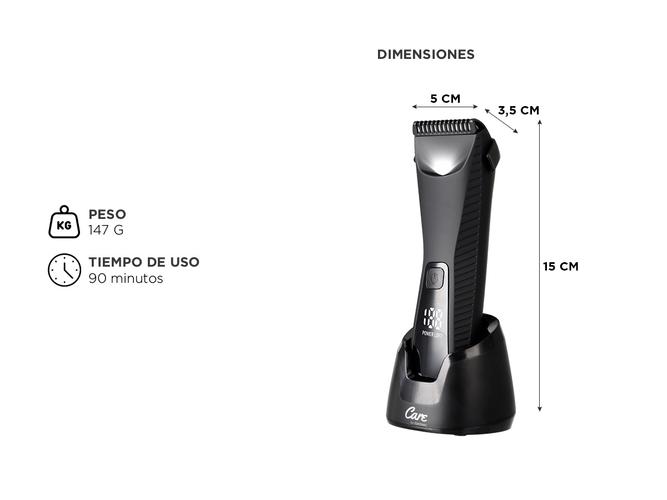 Cortadora de Pelo T8000 Ultra Gadnic Recargable Display LED - 5