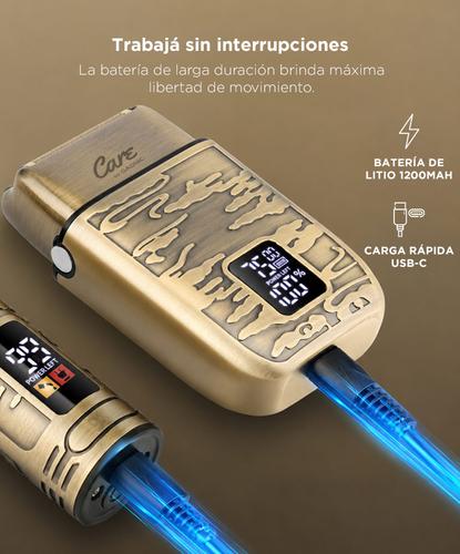 Set Barbería Profesional Gadnic Cortadora y Afeitadora Inalámbrica LED - 3