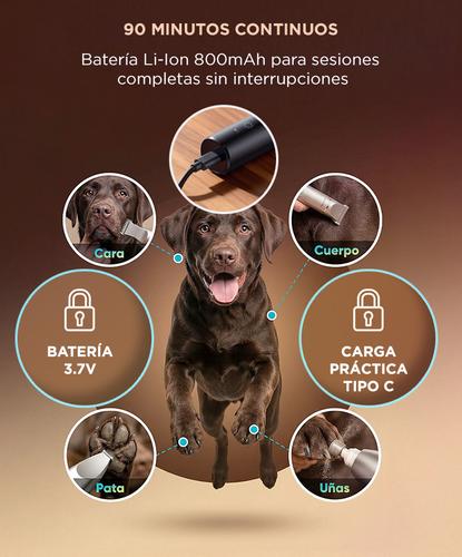 Máquina Para Cortar Pelo GADNIC Mascotas IPX7 Inalámbrica Con Accesorios  - 2