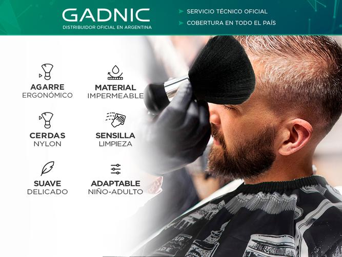 Set Peluquería Barbería Gadnic Tijera de Pulir Navaja  Capa de peluquería  Brocha - 2
