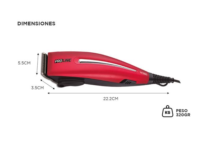 Cortapelo Eléctrico Cuchilla Acero Inoxidable HC800PP Proline  - 4