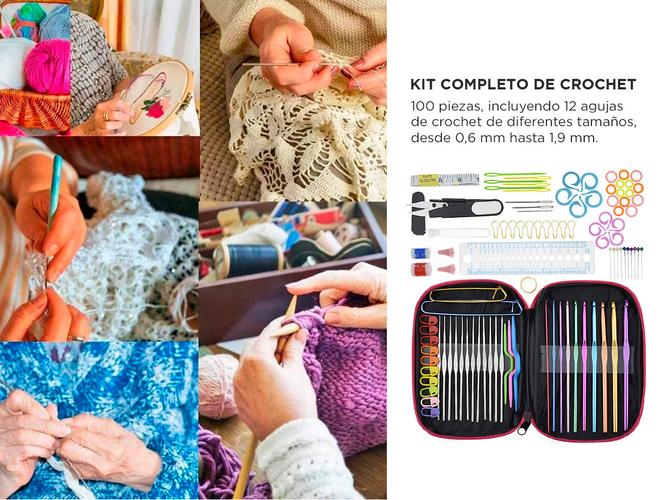 Set Crochet Costura Gadnic CRO01 100 Piezas Accesorios - 2