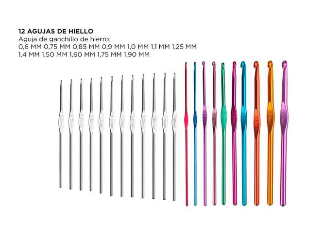 Set Crochet Costura Gadnic CRO01 100 Piezas Accesorios - 3