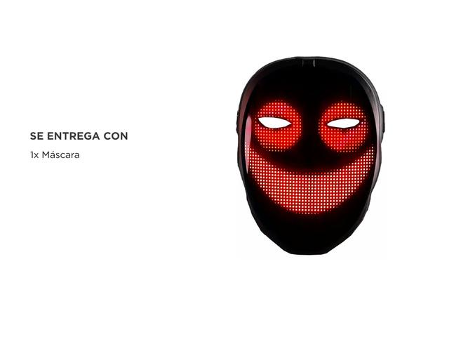 Máscara Led Bt Gadnic Editable Para Adultos Niños  - 5