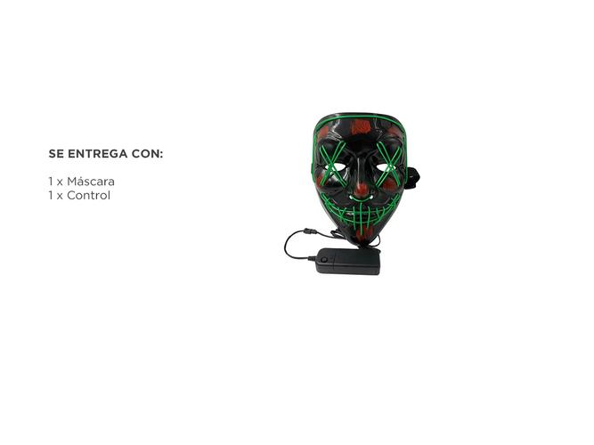 Máscara de Fiesta Gadnic Halloween Luces Led - 6