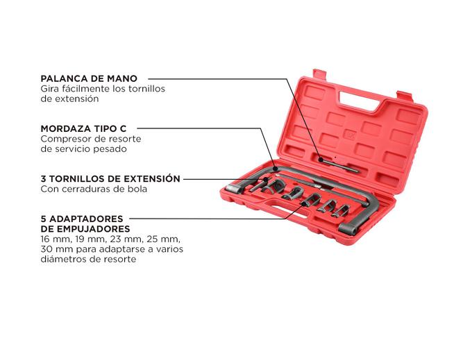 Compresor De Resorte De Válvula Gadnic 9 Piezas - 3