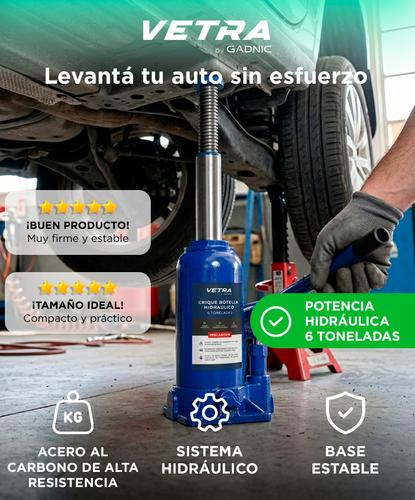 Crique Botella Hidraulico Gadnic 6 Toneladas Gato Auto Prol Alta Resistencia Compacto - 1