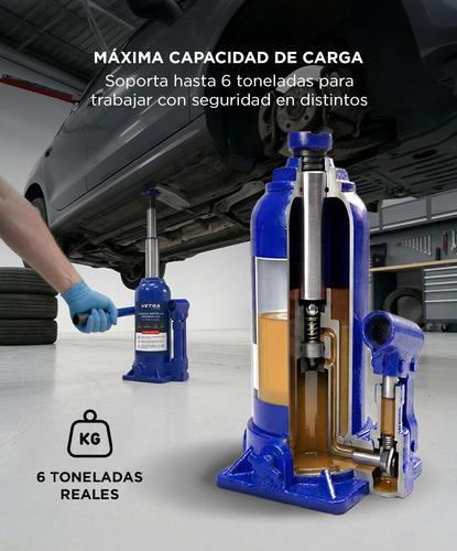 Crique Botella Hidraulico Gadnic 6 Toneladas Gato Auto Prol Alta Resistencia Compacto - 2