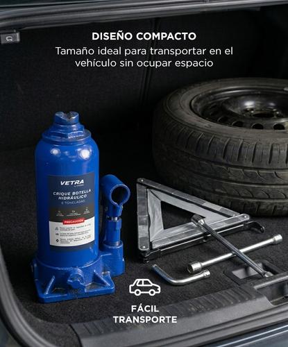 Crique Botella Hidraulico Gadnic 6 Toneladas Gato Auto Prol Alta Resistencia Compacto - 4