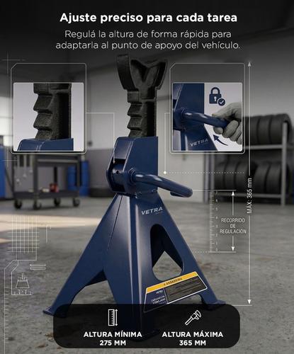 Kit x2 Caballetes Trípode Gadnic 2 Toneladas Plegable Altura Ajustable Auto Camioneta - 2