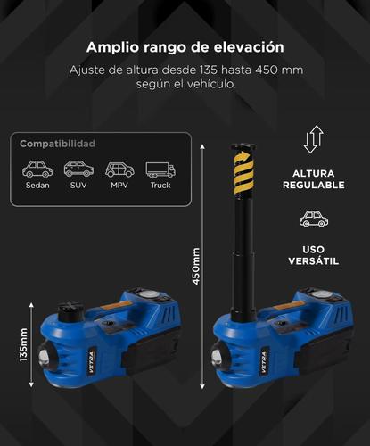 Crique Eléctrico Auto VETRA By Gadnic  5T Automático Multifunción Inflador - 3