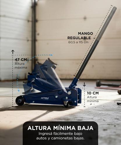 Crique Hidráulico Vetra By Gadnic 3 Toneladas Reforzado Para Pick Up Gato - 2