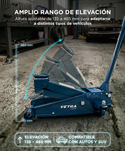 Crique Gato Hidráulico Vetra By Gadnic  3 Toneladas Doble Pistón - 3