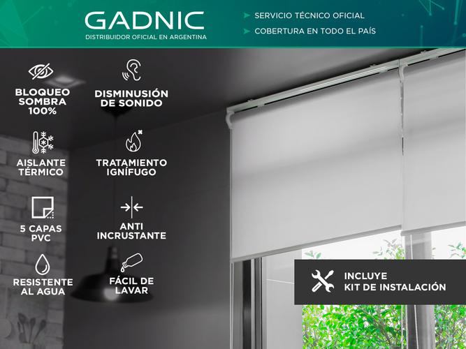  Cortina Roller Gadnic Blackout Sunscreen 164x160m Outlet - 1