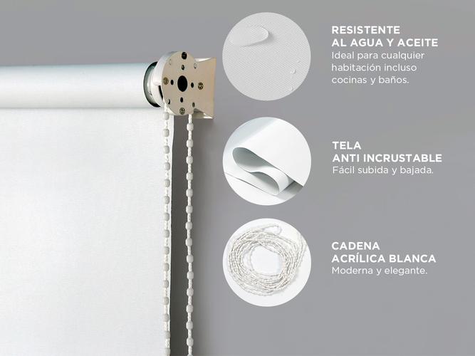 Cortina Roller Blackout Gadnic 174 x 220 cm Sombreado Perfecto - 3