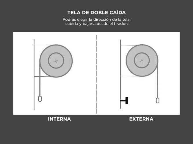 Cortina Roller Gadnic Blackout Sunscreen 164x220cm - 4