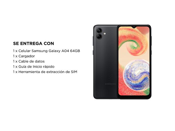 Celular Samsung Galaxy A04 4Gb de Ram + 64GB - 6