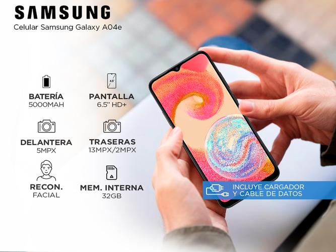 Celular Samsung Galaxy A04e 3gb de Ram + 32 Gb Memoria interna - 1