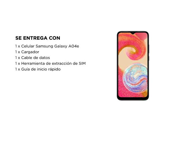 Celular Samsung Galaxy A04e 64GB 3 GB RAM - 5